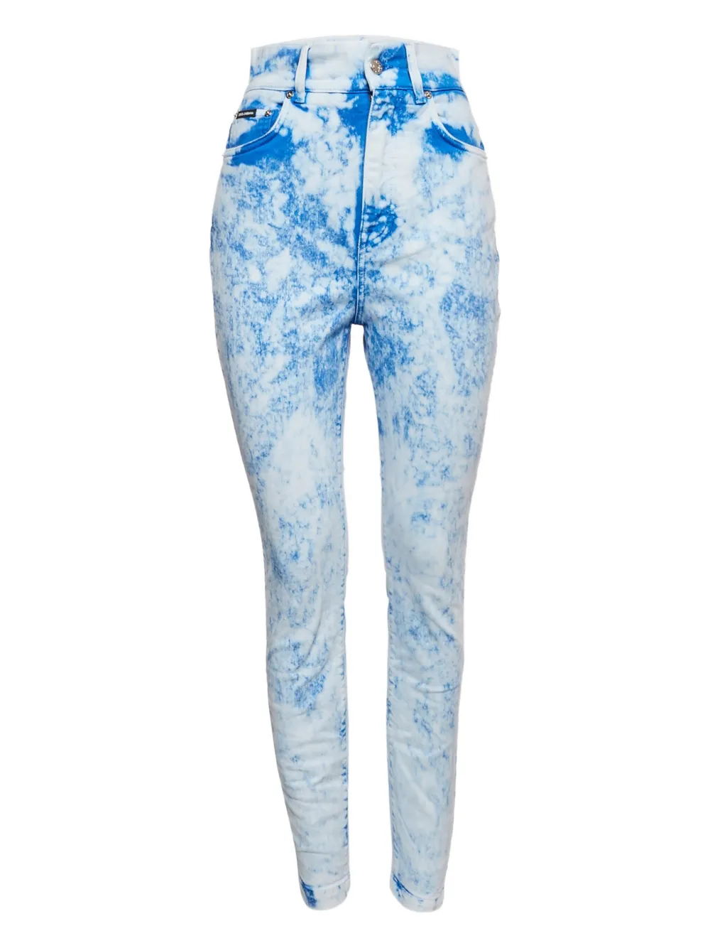 Dolce & Gabbana Pre-Owned jean à imprimé tie dye - Blanc
