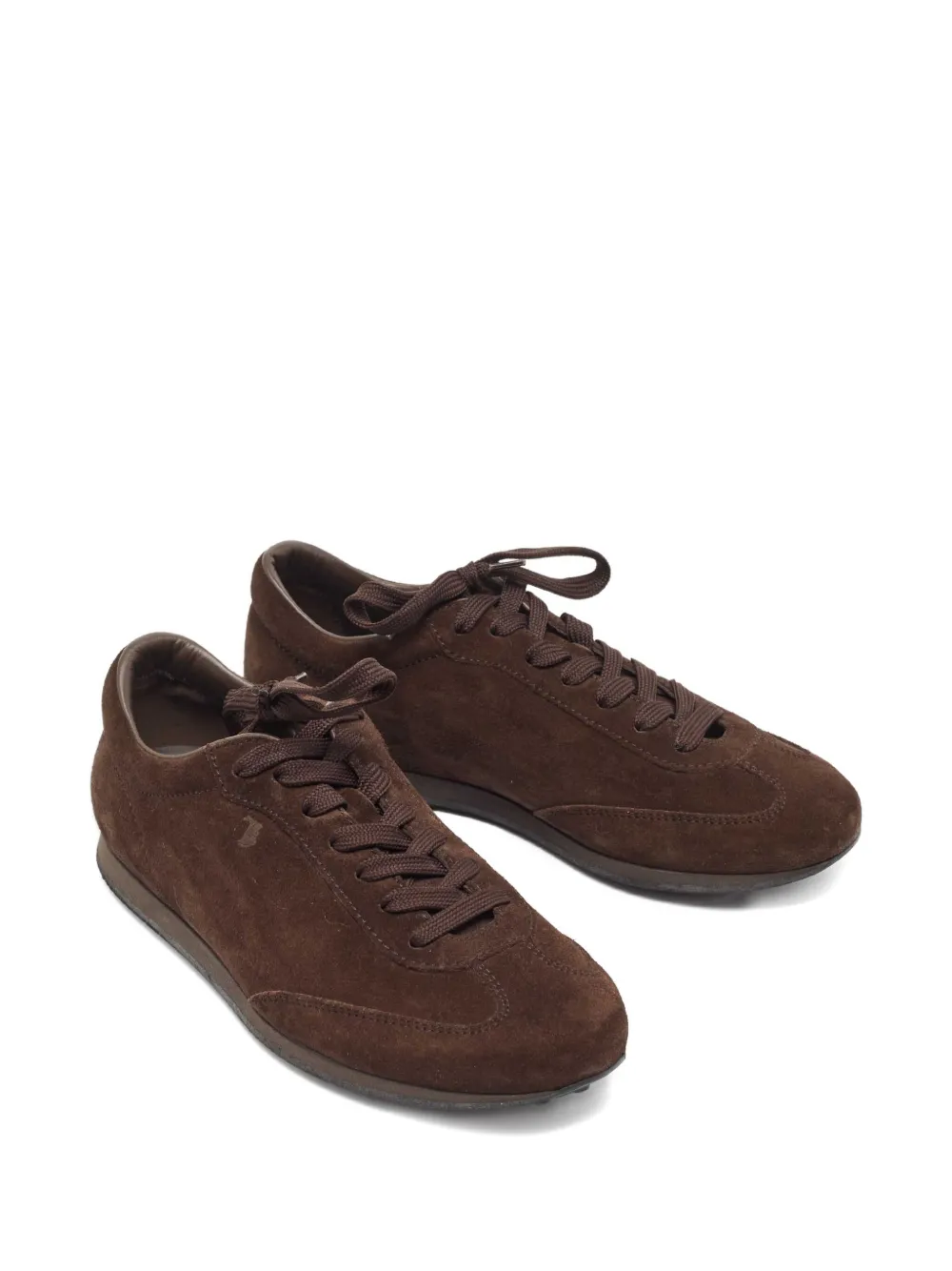 Tod's Vintage baskets en daim à empiècements | Image 2