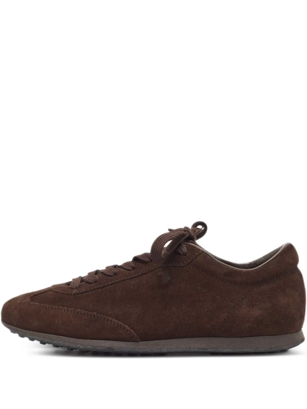 Tod's Vintage baskets en daim à empiècements | marron | Image 1