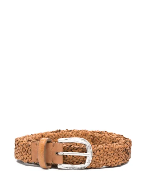 Reptile's House woven leather belt