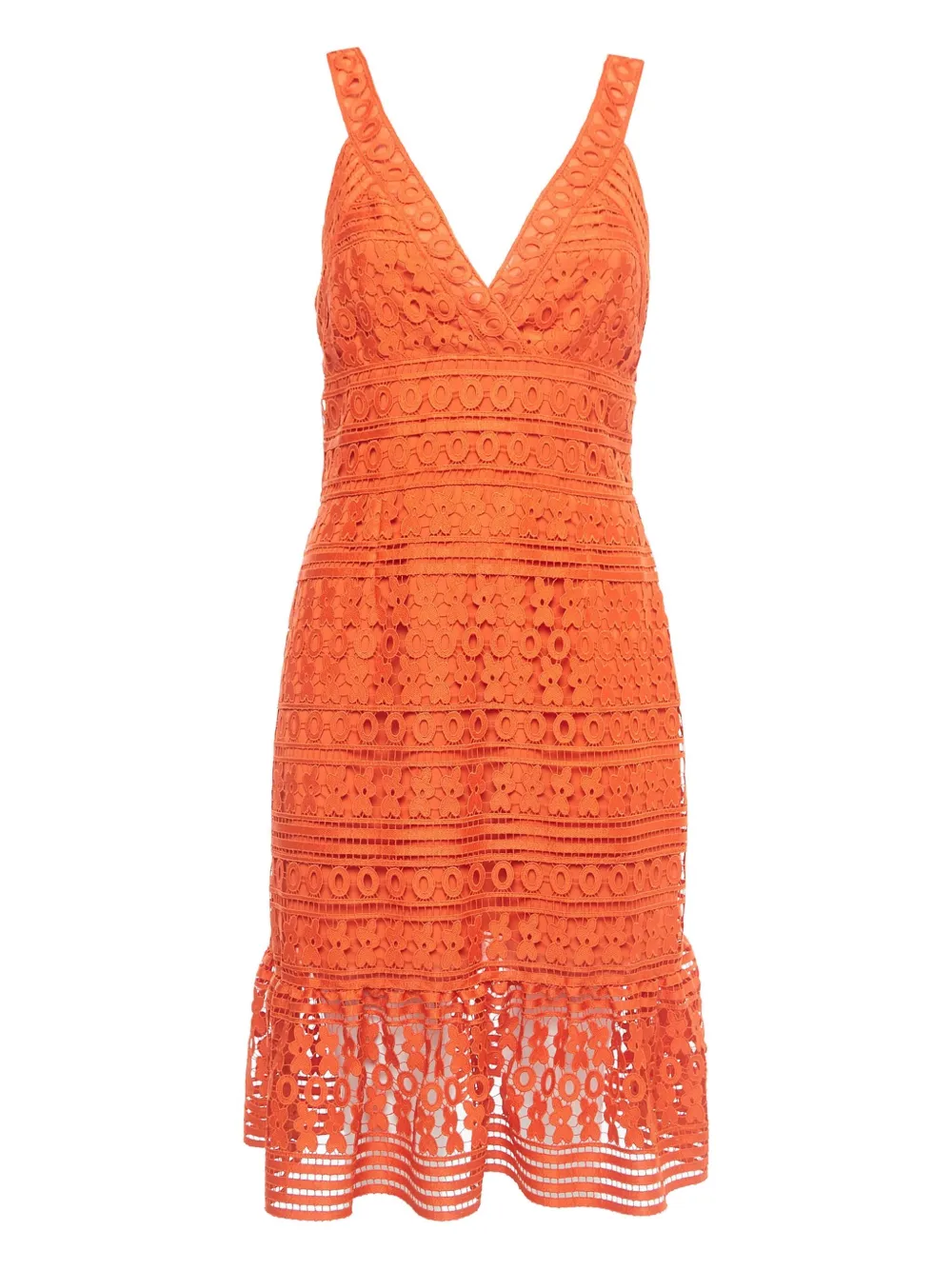 Diane Von Furstenberg Vintage lace-detailing midi dress | Orange | Image 1