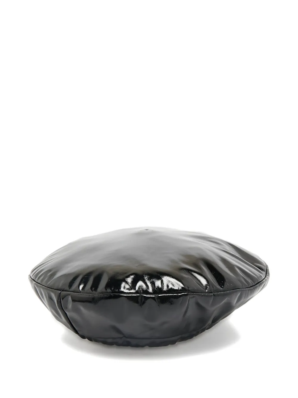 Moschino Pre-Owned glossy-finish beret | Black | Image 1