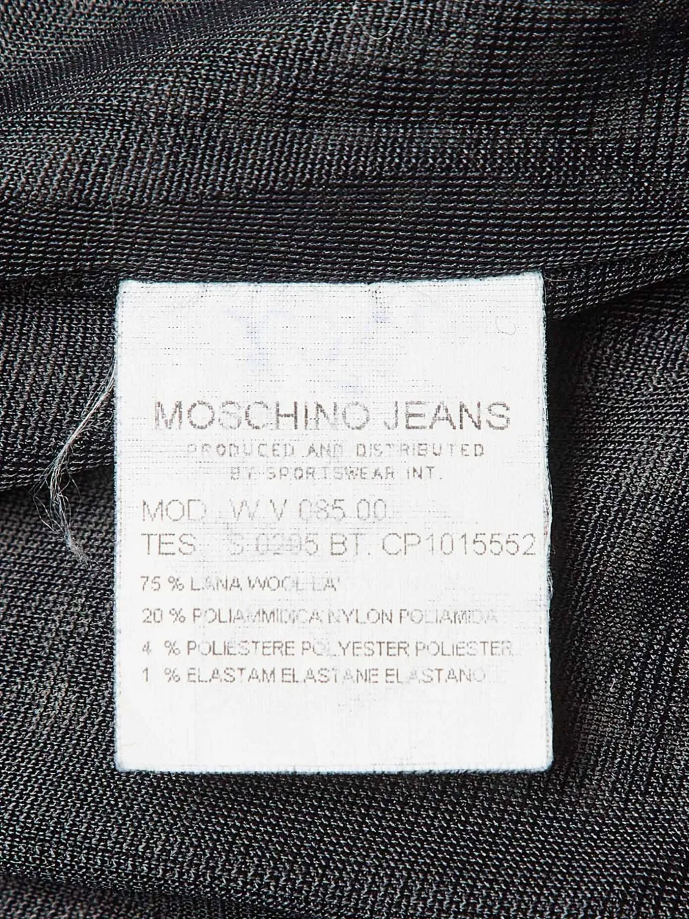 Pre-owned Moschino Houndstooth Keyhole Dress In Black