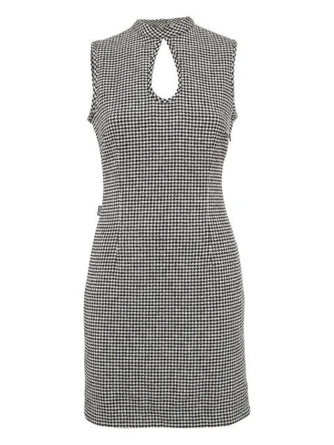 Moschino Pre-Owned Houndstooth Keyhole Dress