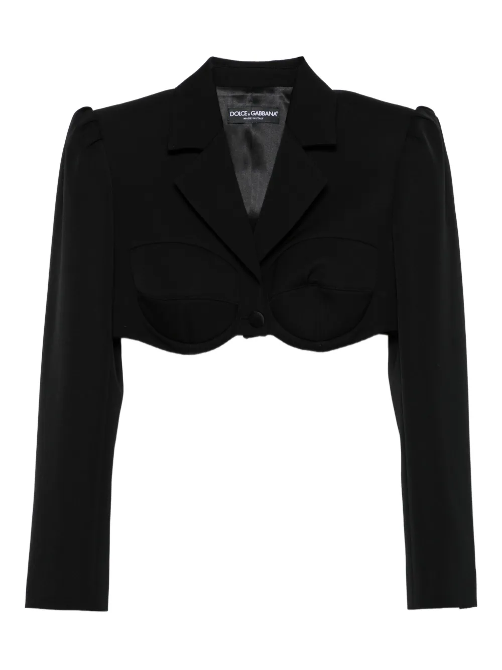 Dolce & Gabbana cropped bustier jacket | Black | Image 1