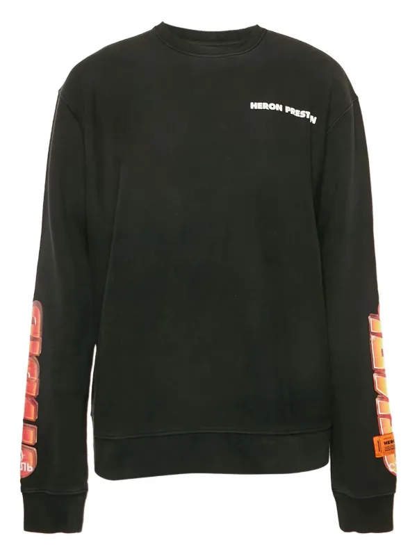 Heron Preston グラフィック スウェットシャツ | ブラック | FARFETCH JP HERON PRESTON スウェット