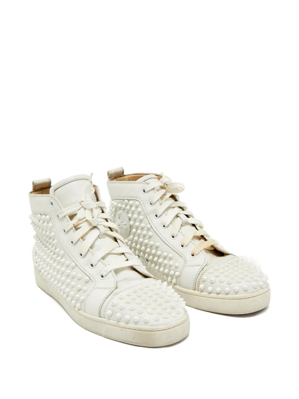 Christian Louboutin Pre-Owned Louis Spikes leather sneakers | White | Image 1