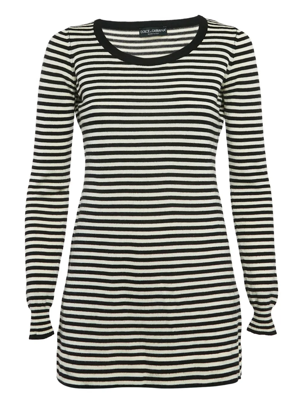 Dolce & Gabbana Pre-Owned striped wool top | Black | Image 1
