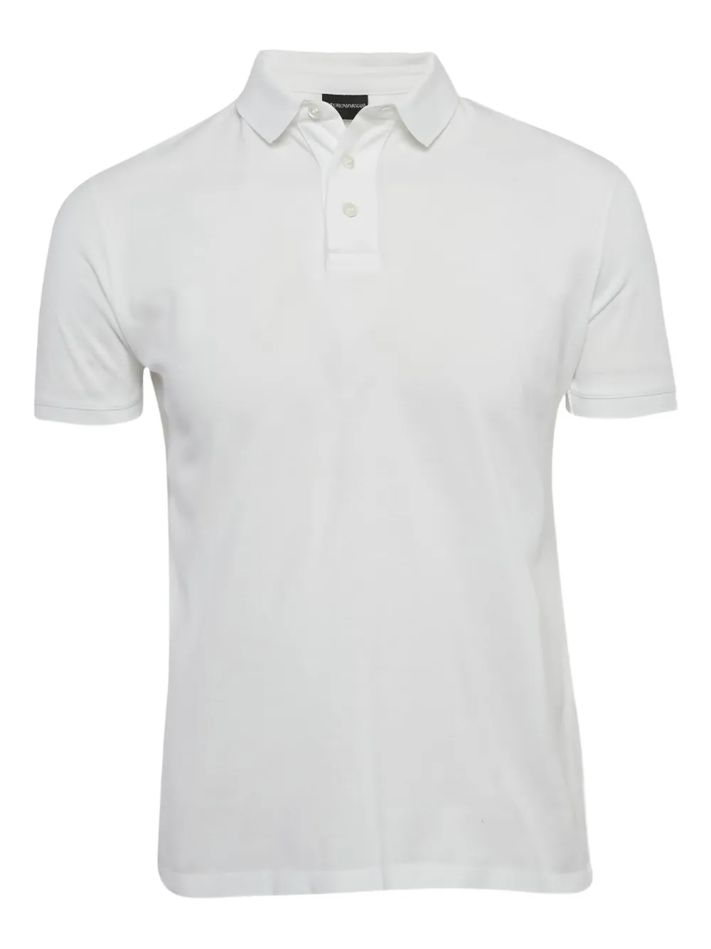 Emporio Armani Pre-Owned cotton short-sleeve polo shirt | White | Image 1