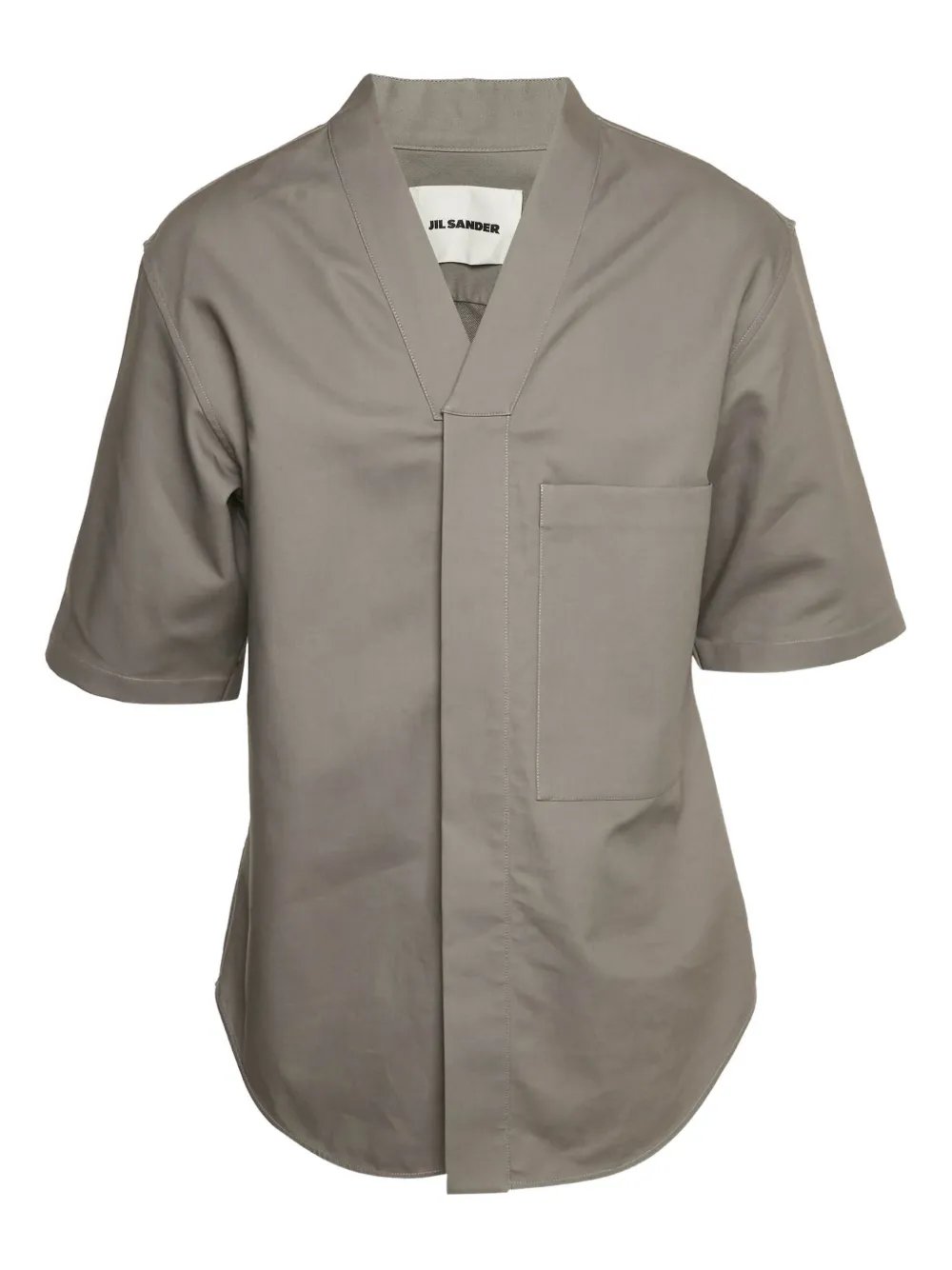Jil Sander Pre-Owned cotton short-sleeve shirt | Grey | Image 1