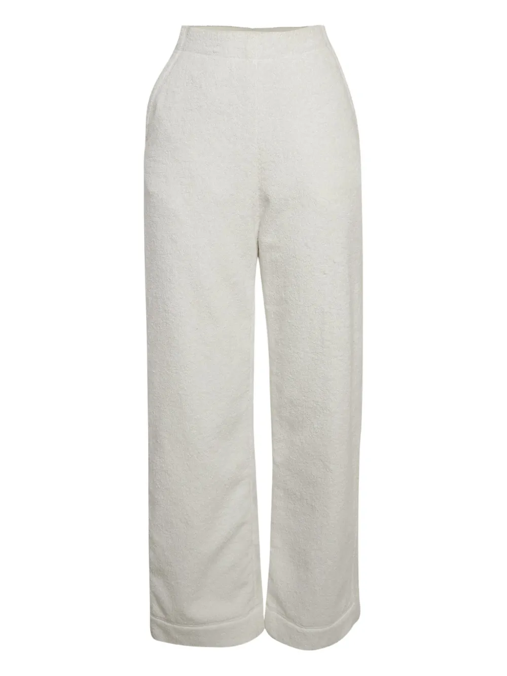 Alaïa Pre-Owned terry-cloth cotton trousers | White | Image 1