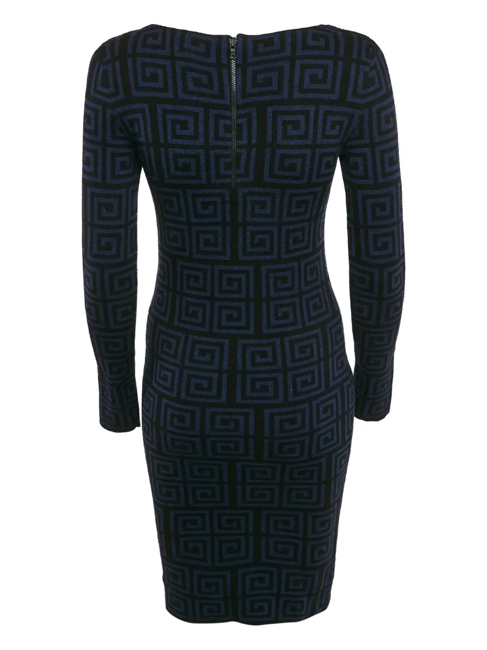 Alice + olivia Jurk van merinowol met geometrisch patroon - Blauw