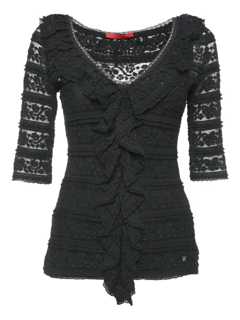 Carolina Herrera Vintage lace-floral top