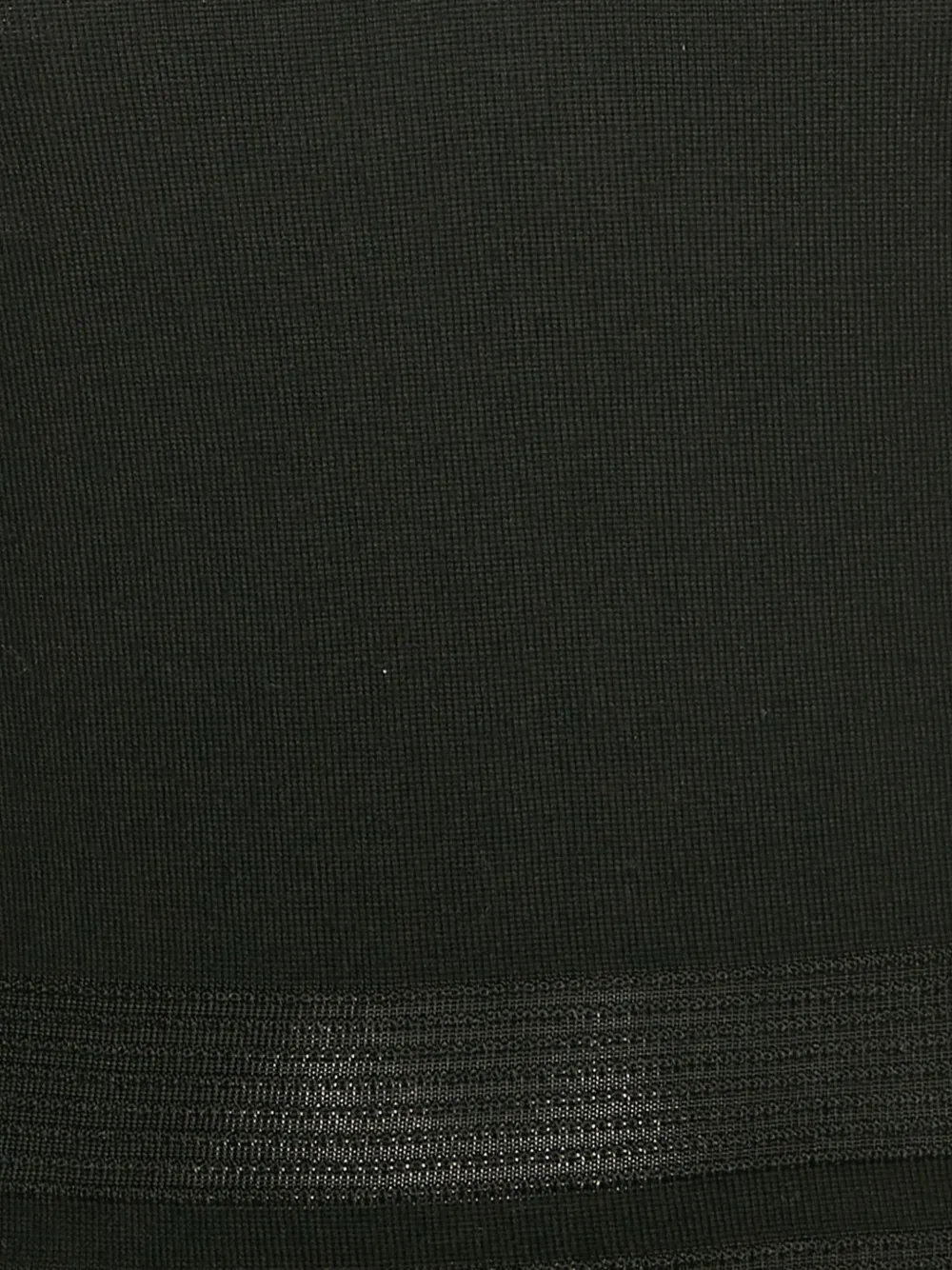 Pre-owned Ferragamo V-neck Ribbed-knit Top In Black