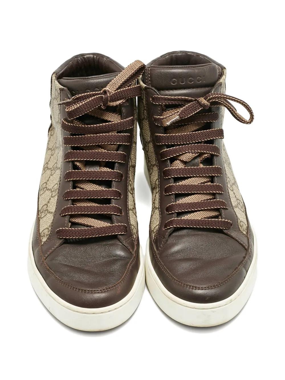 Gucci Pre-Owned GG canvas high-top sneakers | Image 2