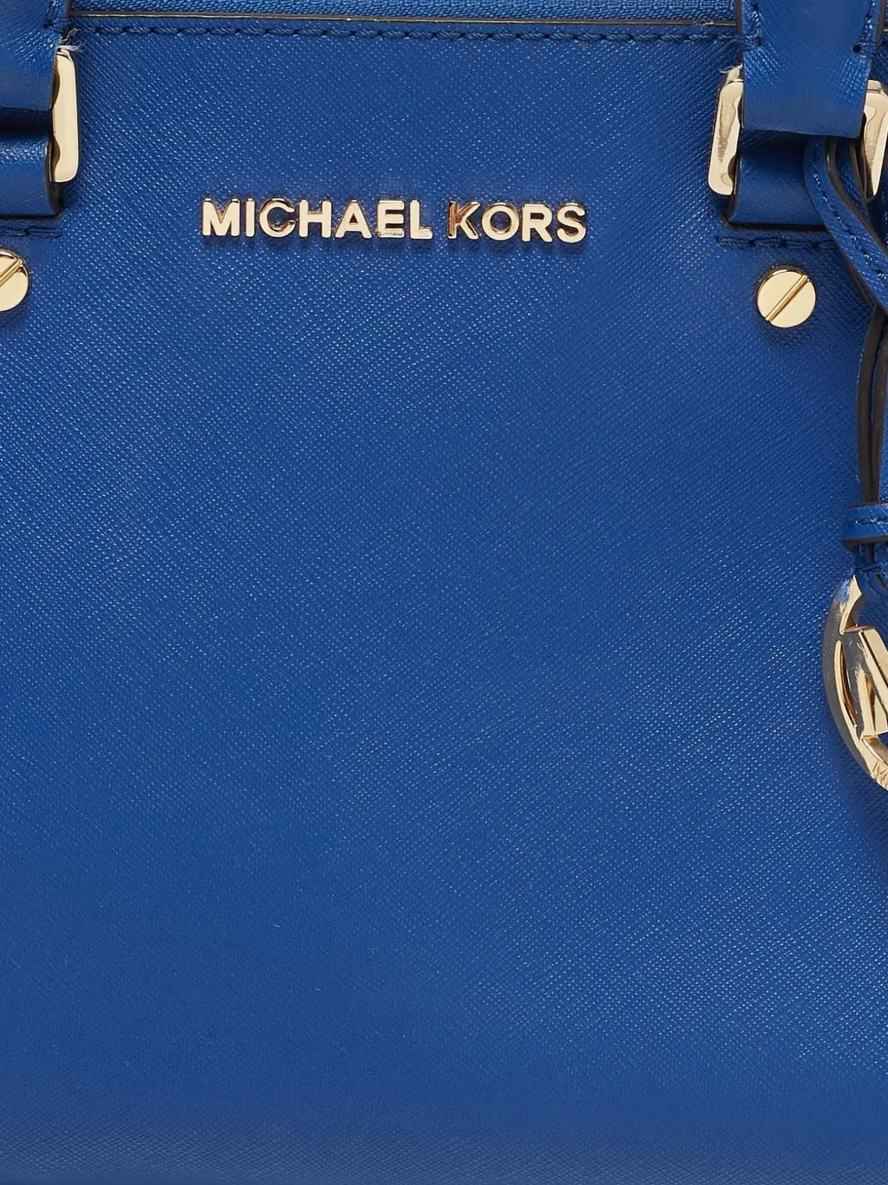 Pre-owned Michael Kors Vintage Medium Sutton Tote Bag In Blue
