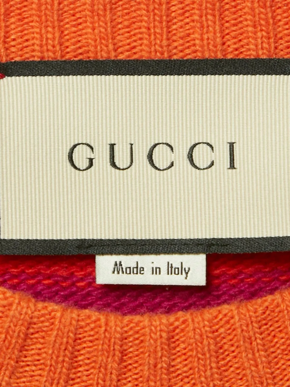 Pre-owned Gucci 2023 Striped Jumper In Orange