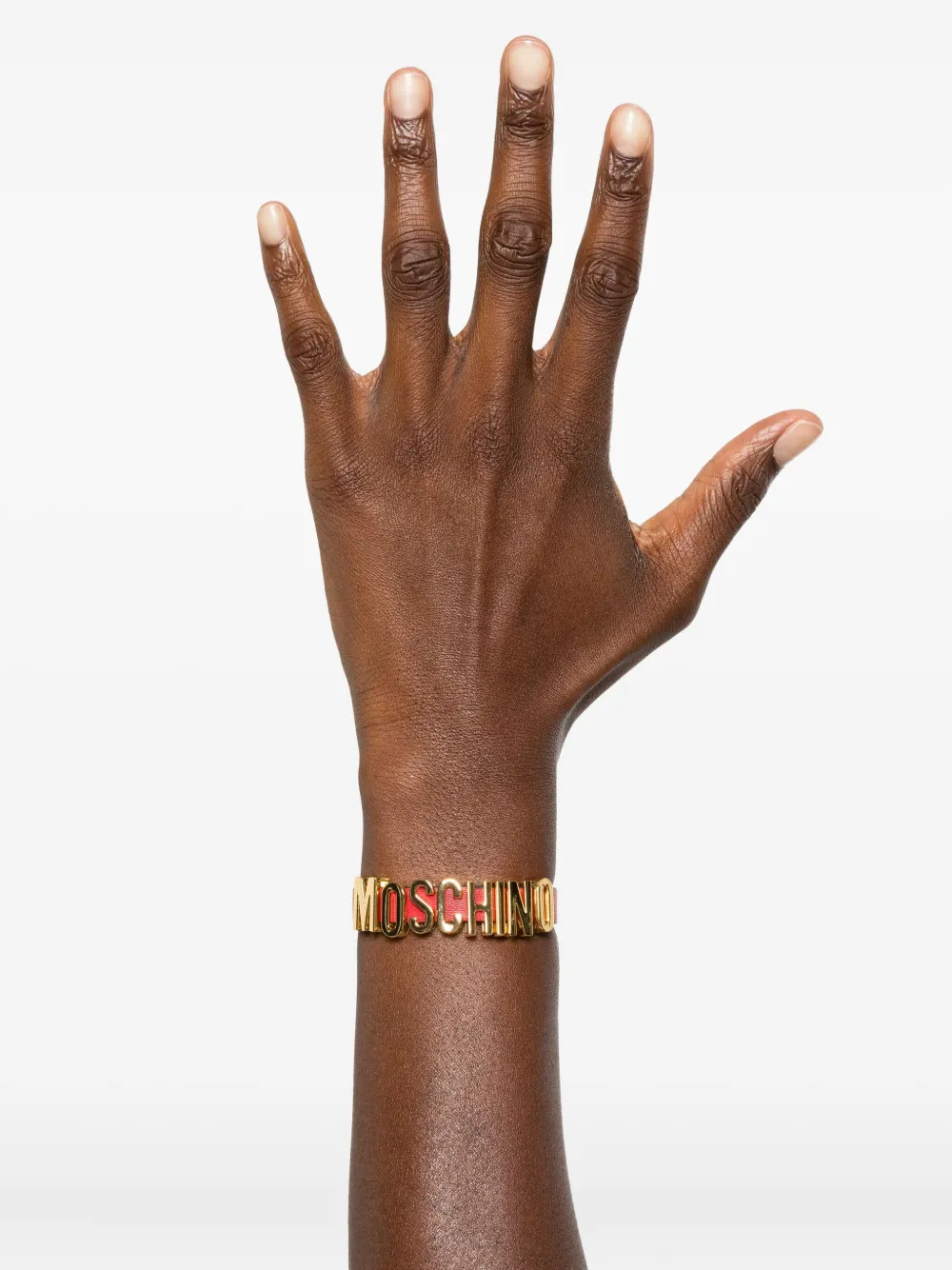 Moschino Armband met logo - Rood