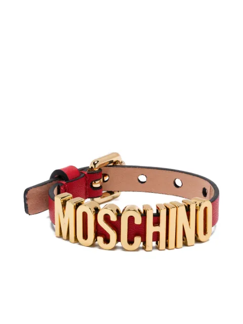 Moschino logo-lettering bracelet