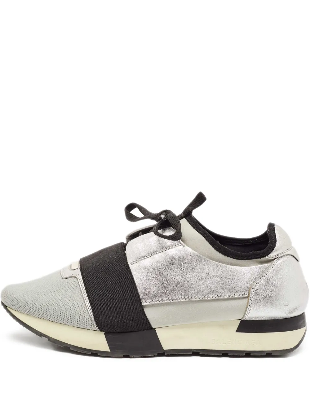 Balenciaga Pre-Owned Gestrickte Sneakers mit Schnürung - Grau