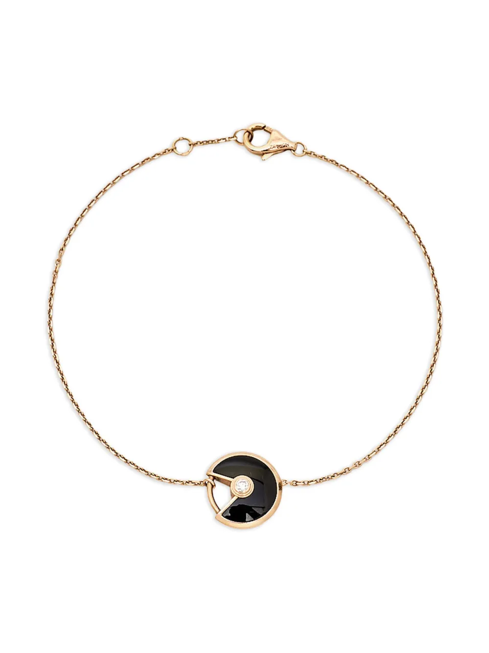 Cartier オニキス&ダイヤモンド ブレスレット 18Kローズゴールド - ゴールドトーン Cartier オニキス&ダイヤモンド ブレスレット 18Kローズゴールド - ゴールドトーン