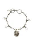 Aigner Vintage logo-charm bracelet - Silver