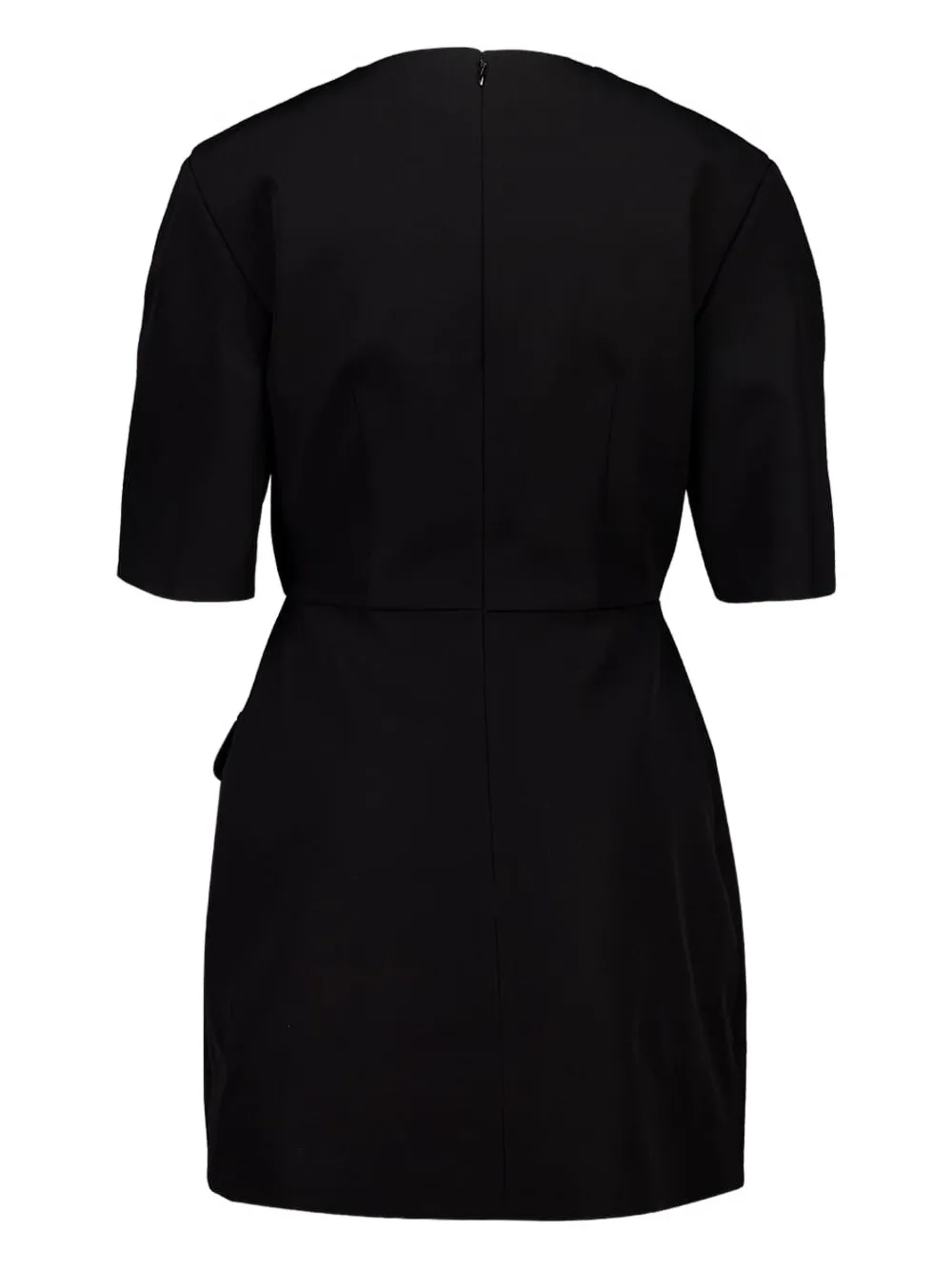 Givenchy button-fastening pocket mini dress - Zwart