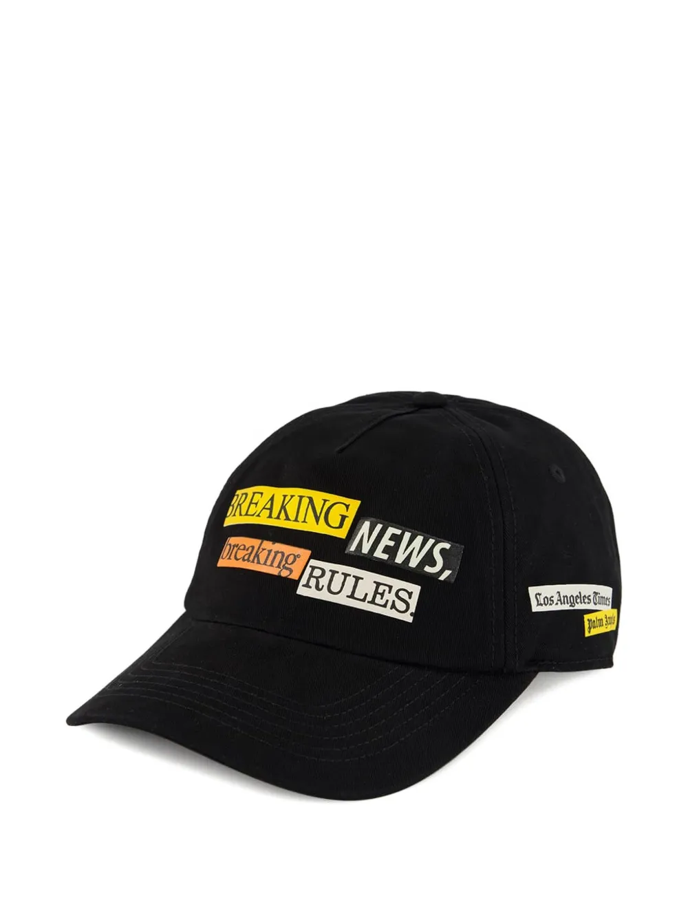 Palm Angels X La Times Cotton Cap In Black