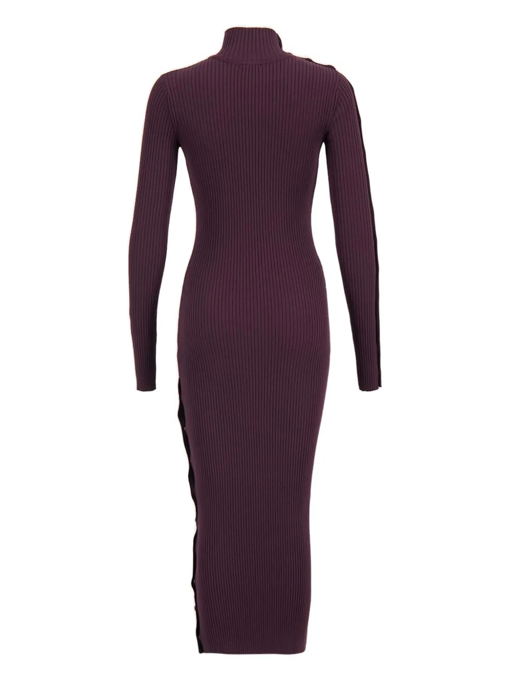 Courrèges Ribgebreide midi-jurk - Rood