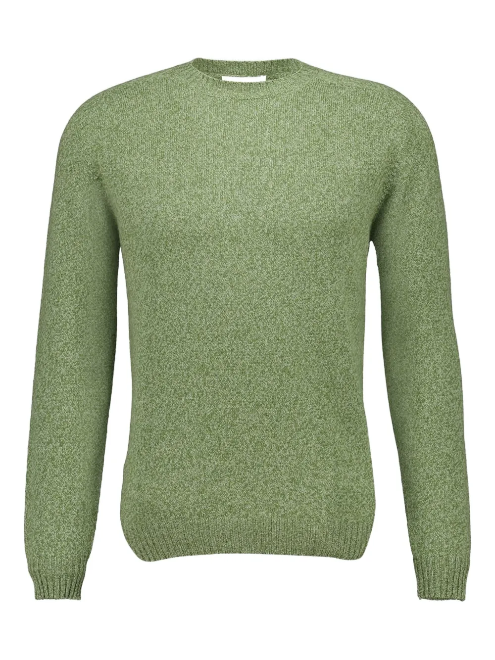 Boglioli Gespikkelde trui met ronde hals Groen