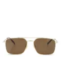Gucci Eyewear square sunglasses - Gold