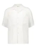 COMMAS V-neck patch-pocket shirt - White
