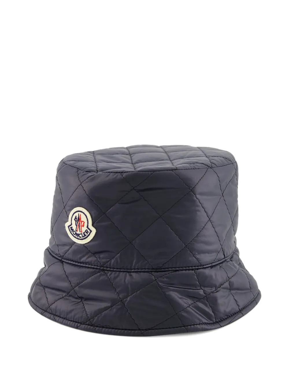 Moncler Diamond-quilted Bucket Hat In Blue