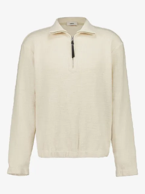 COMMAS textured zip-neck pullover