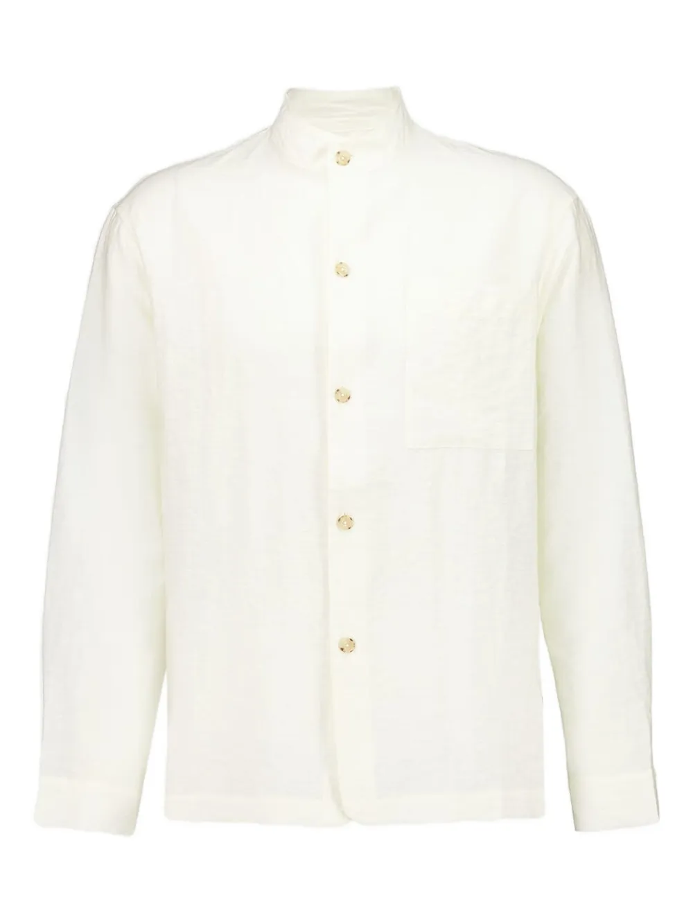 Commas Stand-collar Long-sleeve Shirt In Neutral