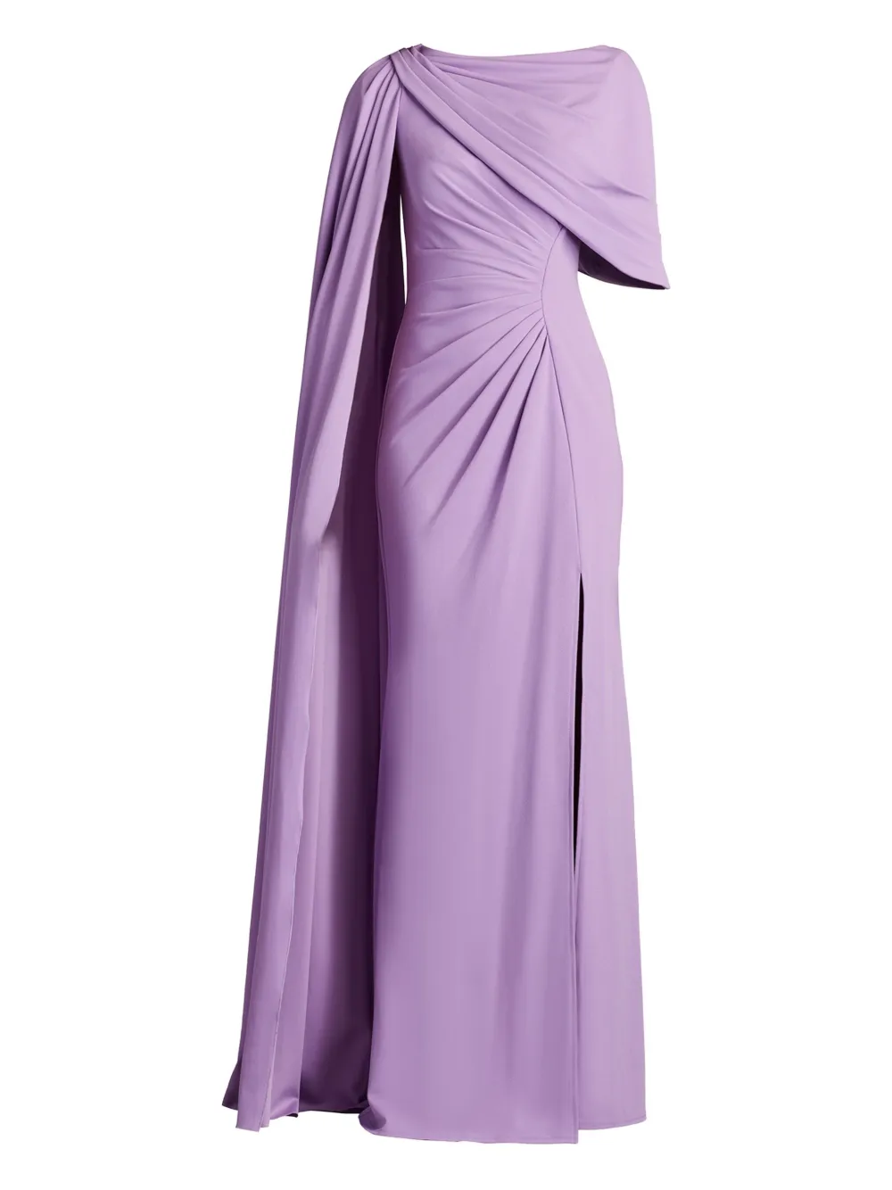 draped cape dress