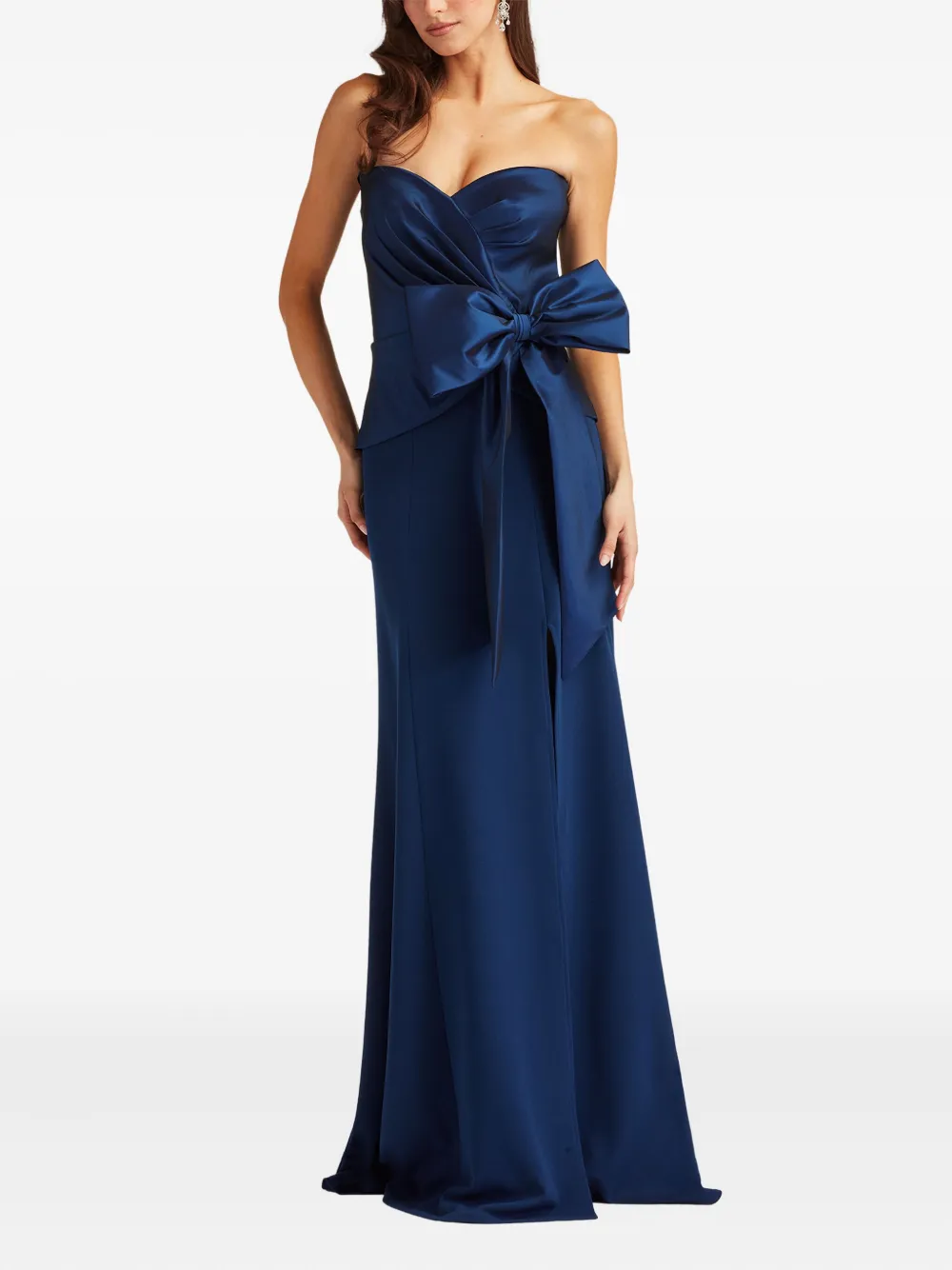 Tadashi Shoji Strapless maxi-jurk - Blauw