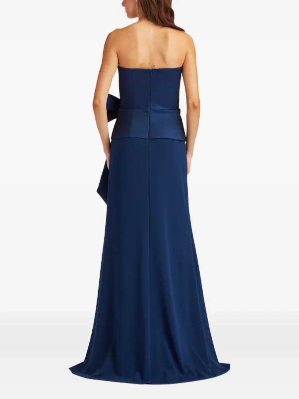 tadashi⭐︎ Tadashi Shoji Kinah Strapless Maxi Dress | Blue | FARFETCH RO