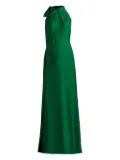 Tadashi Shoji bow-halter neck dress - Green