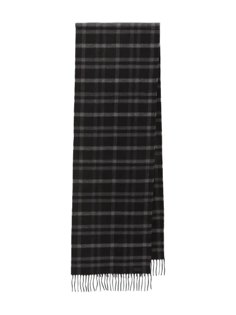 Saint Laurent tartan fringed scarf