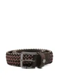 Paul & Shark braided leather belt - Blue