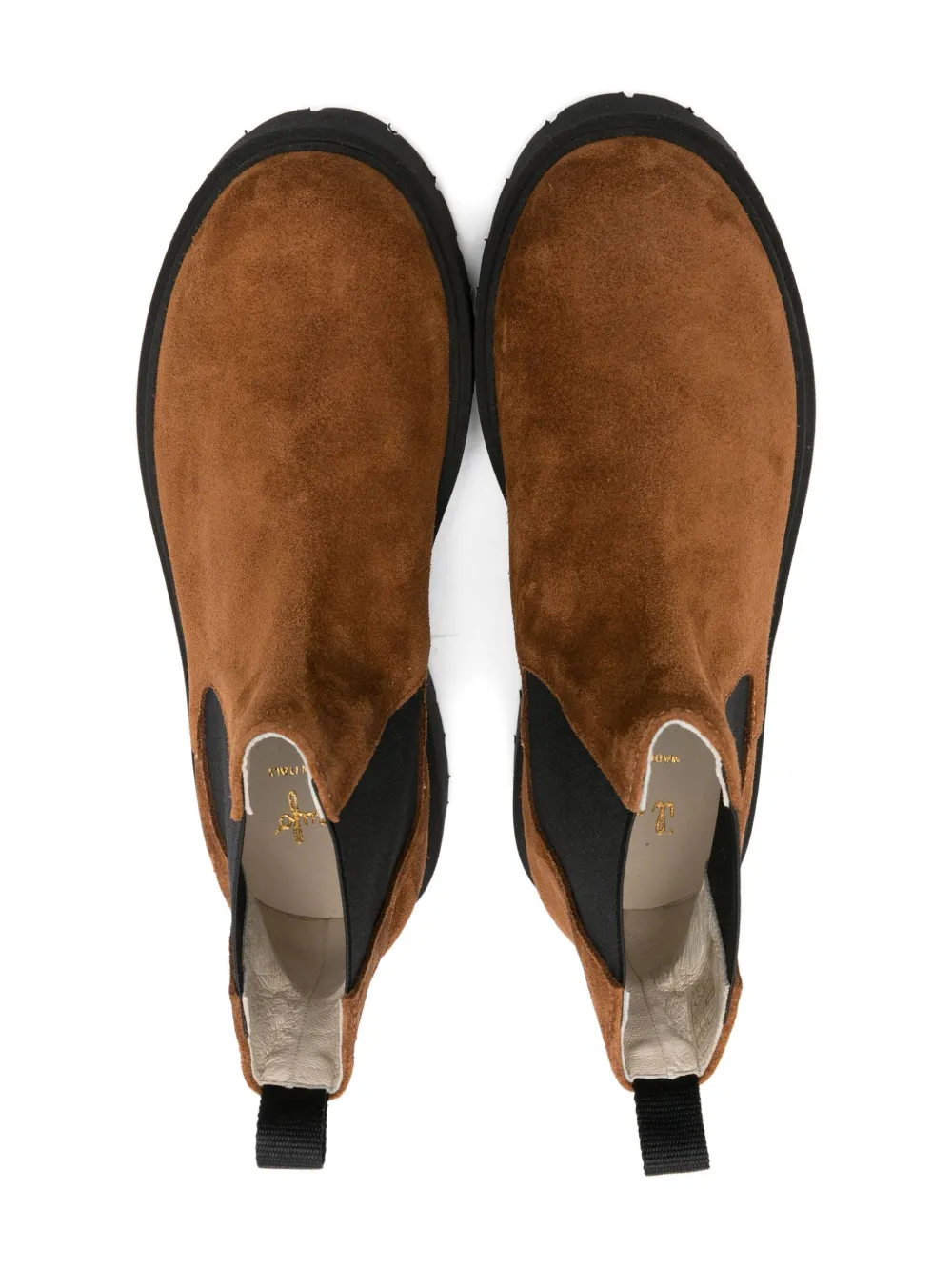 Il Gufo elastic-panel platform boots Brown
