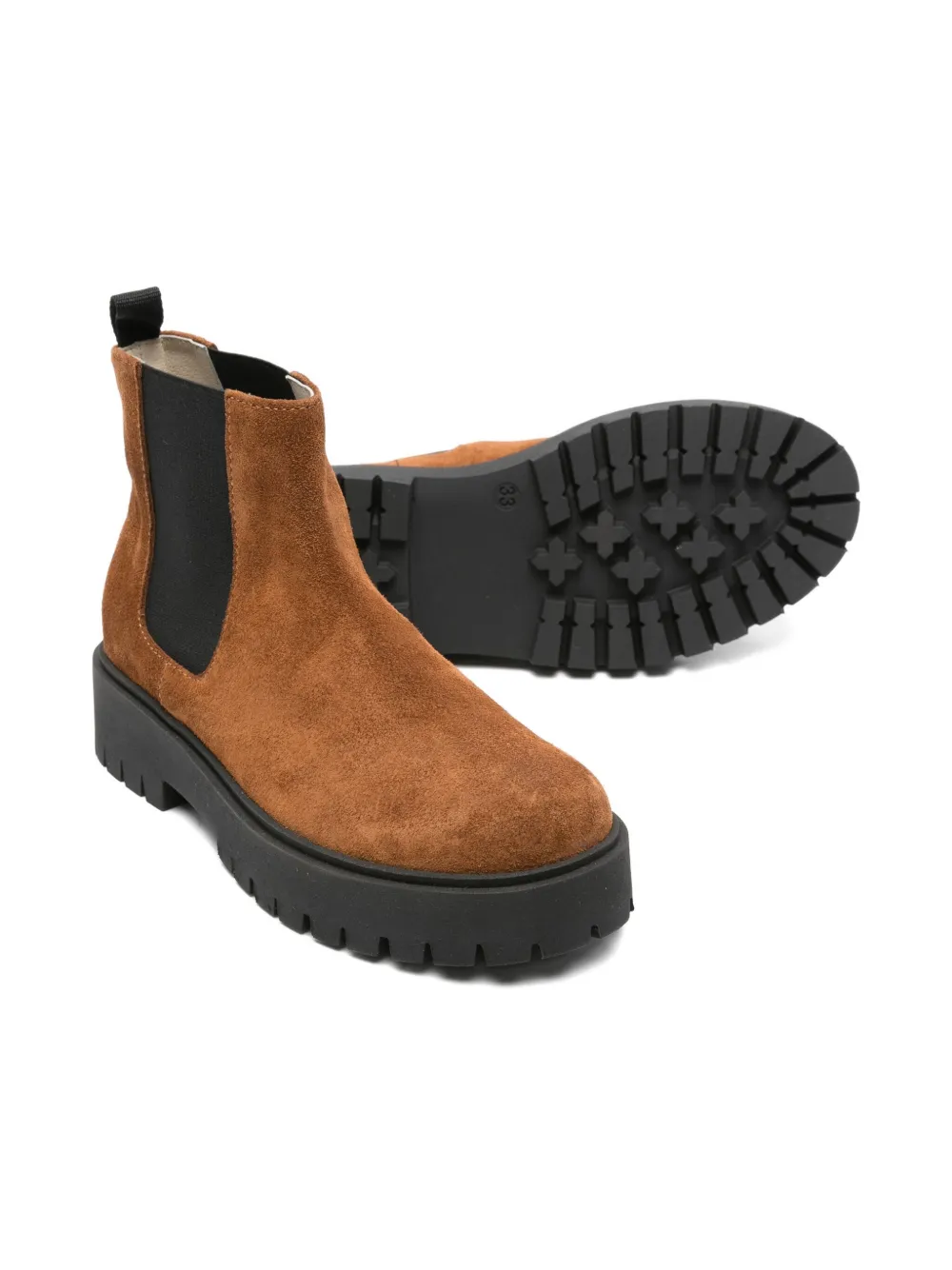 Il Gufo elastic-panel platform boots Brown