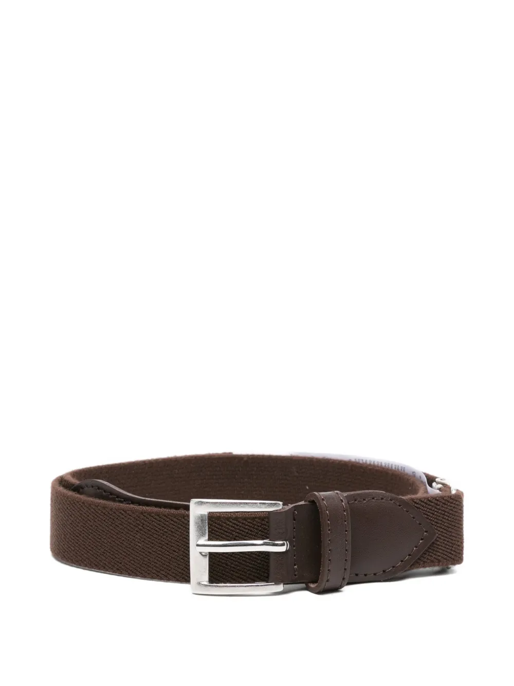 Il Gufo leather-trimmed elasticated belt Bruin