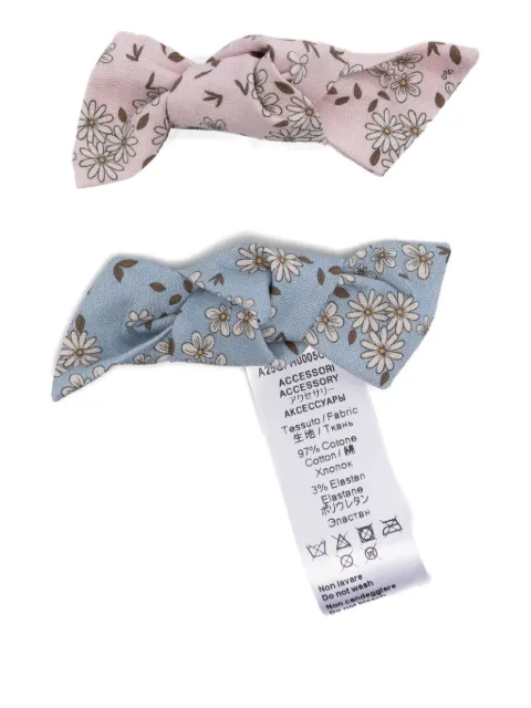 Il Gufo floral-print hair clips (pack of two)