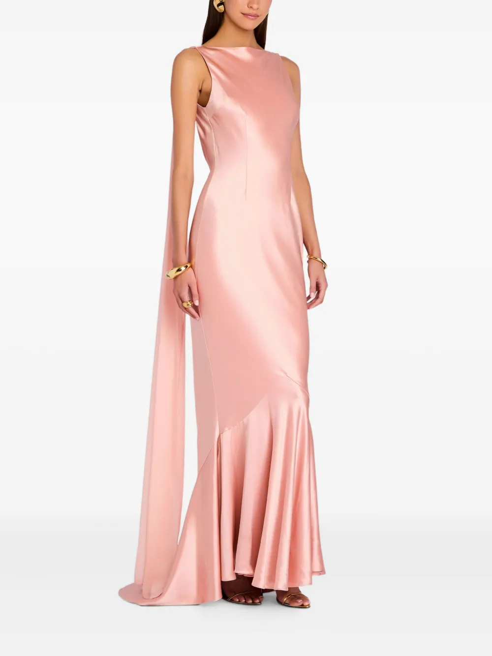 Retroféte Julia Maxi Dress In Pink