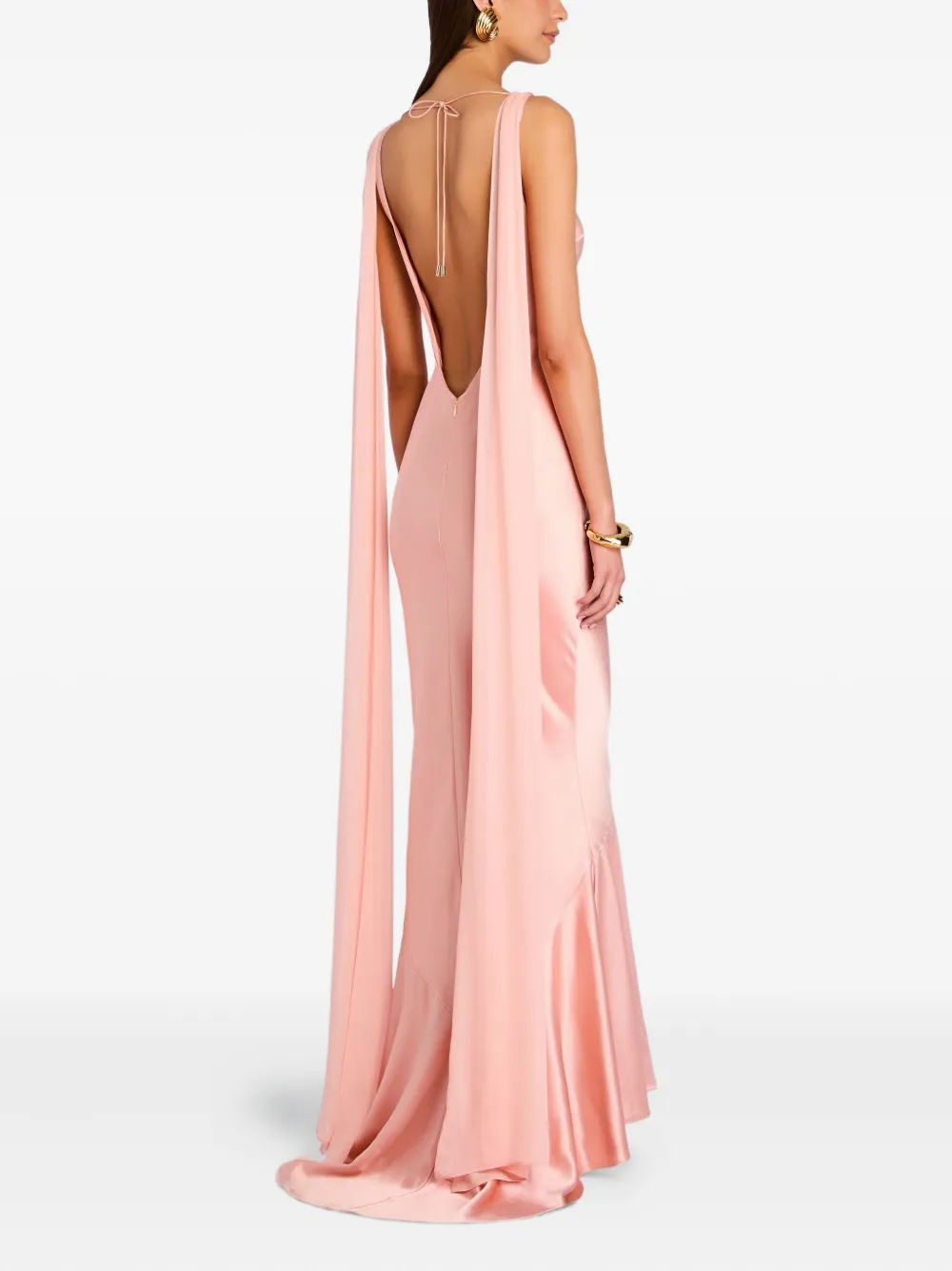 Retroféte Julia Maxi Dress In Pink