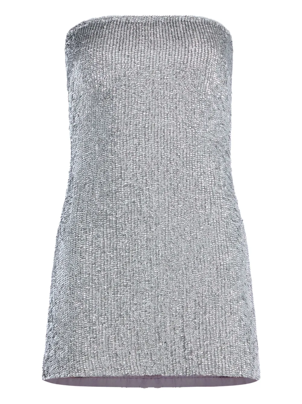 Retrofete Catherine sequin strapless mini dress | Silver | Image 1