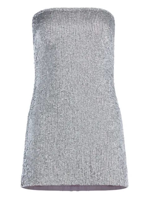Retrofete Catherine sequin strapless mini dress
