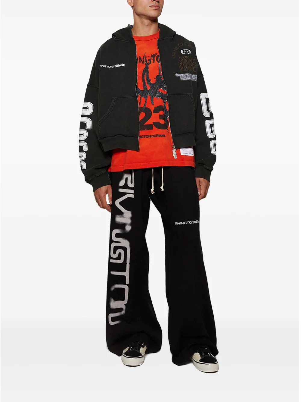 RRR123 graphic-print T-Shirt - Rood